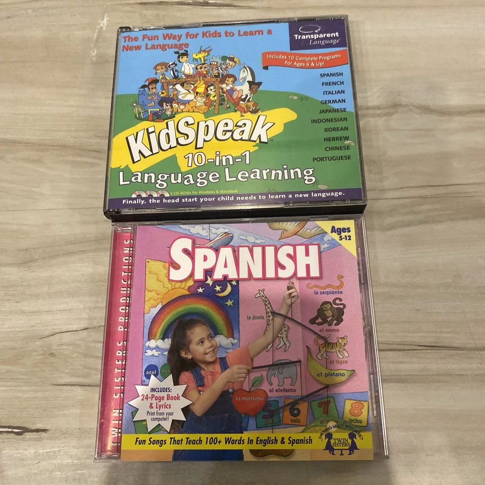 Transparent Language KidSpeak 10 in 1 Language Learning for PC + Spanish CD ROM - Image 1 of 4