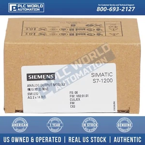 Siemens 6ES7232-4HB32-0XB0 S7-1200 SM1232, Current/Voltage, 2-Point, New Sealed - Picture 1 of 7