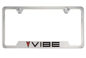 Chrome License Plate Frame for Pontiac Vibe - Picture 1 of 1