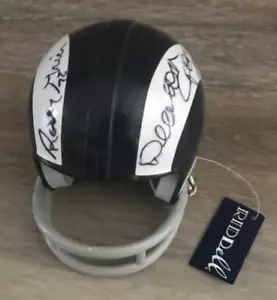 Deacon Jones und Rosey Grier signierter Rams Mini Helm, Mears Auktion LOA - Bild 1 von 6