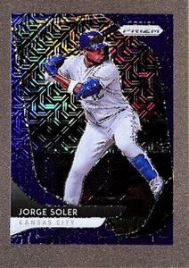 2020 Panini Prizm #8 Jorge Soler Blue Mojo Prizm /175