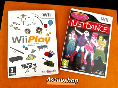 LOT 2 JEUX  wii play - just dance  Nintendo Wii - Photo 1/4