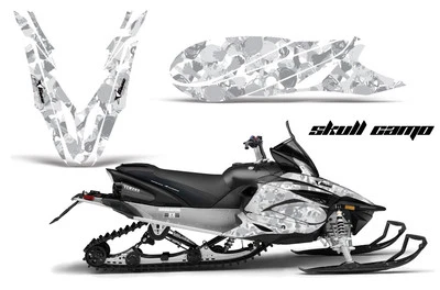 Calcomanías gráficas adhesivas para moto de nieve para Yamaha Apex 2011-2018 Skullcamo con Foto 1 de 2