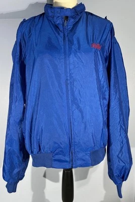 Retro Pepsi Cola Vintage Blue Colored Windbreaker Jacket Lightweight Size XL - Image 1 of 4