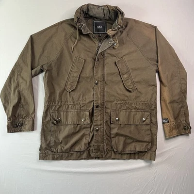 Chaqueta OBEY Propaganda Para Hombres X-Grande Marrón Militar Cremallera Completa A Presión Abrigo Utilitario Foto 1 de 4
