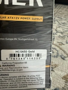 New Antec HCG GOLD 650W 80 PLUS Gold Fully Modular PSU computer - Picture 1 of 6