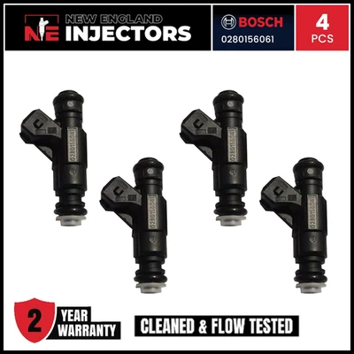 Juego de 4 inyectores de combustible Bosch flujo coincidente para Audi Volkswagen 1.8 0280156061 Foto 1 de 4