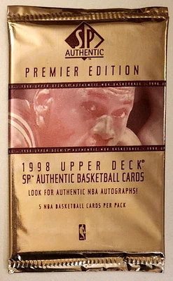 1997 1998 SP Authentic NBA Basketball Pack - Image 1 of 2