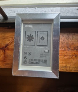 IKEA of SWEDEN DESIGN BRUSHED STAINLESS STEEL PHOTO FRAME 4 x 6 Picture - Picture 1 of 6