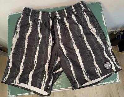 Volcom Stoneys Para Hombre Cordón Residuo Elástico Talla S 28-30 Pulgadas Blanco y Negro Foto 1 de 3