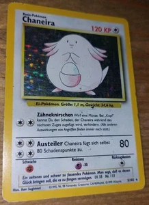 Pokemon Karte Chaneira 03/102 Rare Holo Base Set Deutsch Karte - Bild 1 von 3