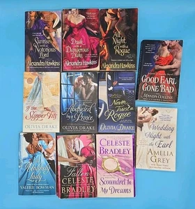 Lot of 11 Historical Romance Paperback Book 2010s Olivia Drake Alexandra Hawkins - Picture 1 of 15
