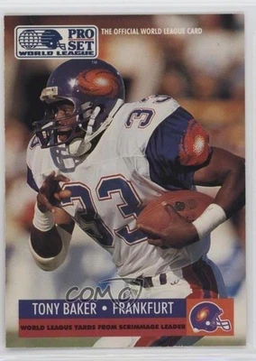 1991 Pro Set Award Winner Tony Baker (Yellow Box on Back) #711 - Image 1 of 2