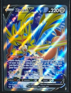 Zacian V (Full Art) Ultra Rare SWSH01: Sword & Shield Base Set 195/202 NM - Picture 1 of 2