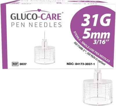 Pen Tips 31G X 5Mm, Universal Fit, 100/Bx, Sterile, Comfort - Image 1 of 4