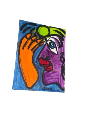 PETER KEIL - PINTURA ORIGINAL SOBRE LIENZO ENVUELTO 18”x24” Foto 1 de 4