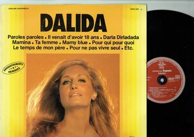 33 RPM Dalida Vinyl LP 12 " Lyrics to Have 18 Ans -impact Orlando 688900 - Image 1 of 3