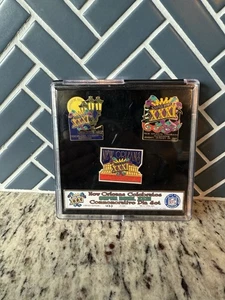 Vintage NFL Super Bowl XXXI New Orleans Pin Set Green Bay Packers 1996 LimitedEd - Picture 1 of 7