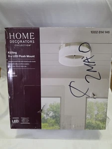 (1) NIOB Home Decorators Kipling 8" LED Flush Mount Light, Brushed Nickel - Picture 1 of 12