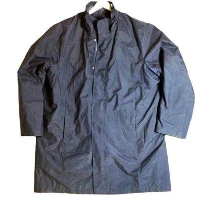 American Airlines Lands' End Primaloft Trench Coat 2XL Men's Navy Lined No Hood - Image 1 of 4