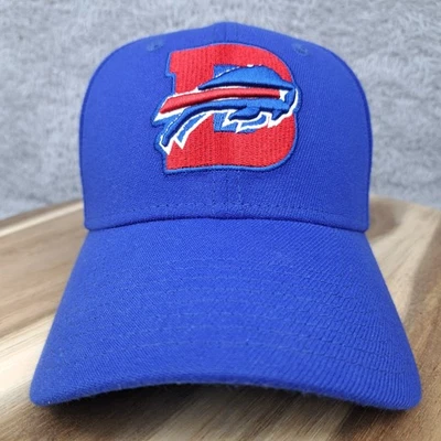 Buffalo Bills 帽子 Flex Fit S/M 蓝色红色标志 NFL 足球 New Era 男式 — 第 1/4 张图片