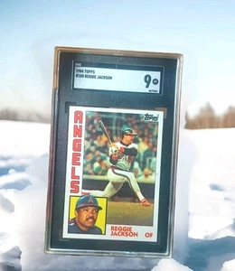 1984 TOPPS #100 REGGIE JACKSON SGC ( MT 9 ) Centered Frt & Bk 41 Year Old Card - Picture 1 of 7