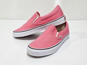 Vans Asher Shoes Womens Size 8.0 Canvas Honeysuckle Pink Slip On Sneakers RARE - Picture 1 of 13