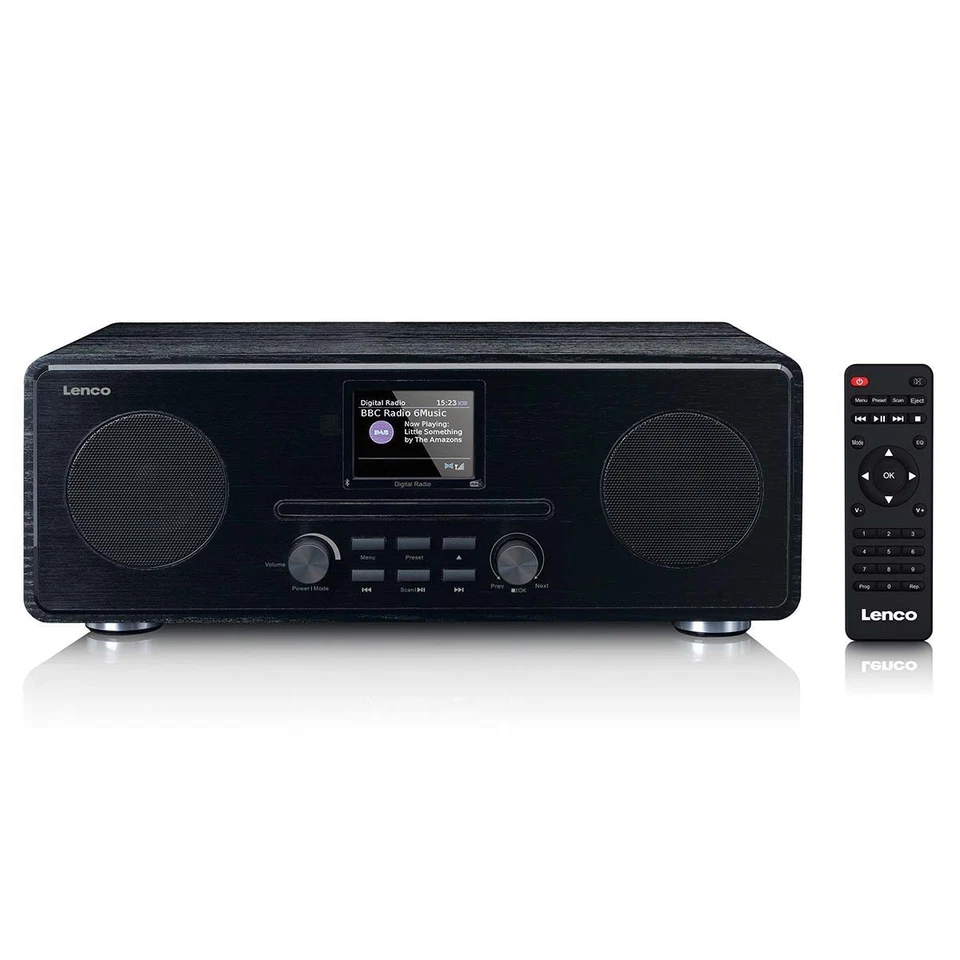 Lenco DAR-061BK - DAB+/UKW-Radio mit CD-Player und Bluetooth - Schwarz - Bild 1 von 2