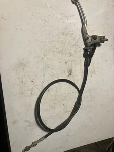 2004 Honda Crf80f CRF 80  OEM Front Brake Lever Perch GOOD CABLE - Foto 1 di 6