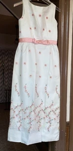 Vintage 1960s Prom Dress Homecoming Hoco Formal Gown Trending Original Size 13 - Picture 1 of 16