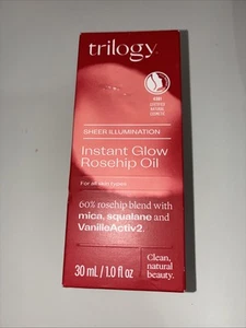 Trilogy Instant Glow Rosehip Oil 30ml – Hydrating, Illuminating, Anti-Aging - Picture 1 of 5