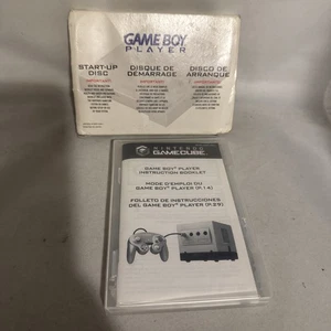 Nintendo GameCube GameBoy Player Startup Disc -CIB- Manuale e Custodia *TESTATO* - Foto 1 di 7
