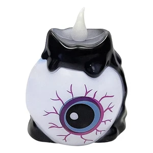 Halloween Ojo Luminoso Vela Lámpara Adornos Ojo Lámpara Colorido Ojos Con Vela - Imagen 1 de 9