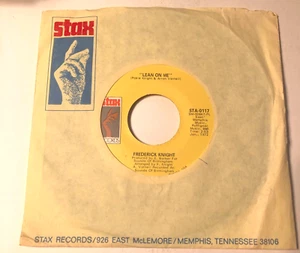 Frederick Knight 7" 45 Record & Label Sleeve Lean On Me / I've Been Lonely For S - Picture 1 of 5