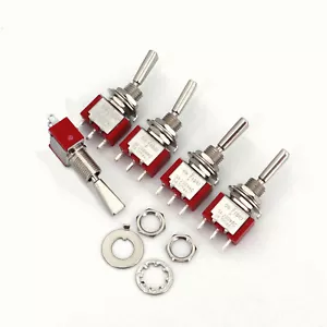 5 pz SH 3 pin maniglia piatta momentanea ON-OFF-MOM momentanea SPDT mini interruttore - Foto 1 di 5