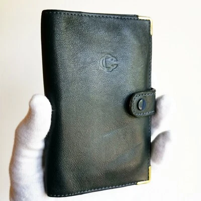 portafogli CORTE dei CONTI agenda portafoglio documento wallet pelle blu vintage - Imagen 1 de 3