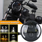 Universal 5-3/4" 5.75 inch Headlight Motorcycle Hi/Lo DRL LED Turn Signal Light