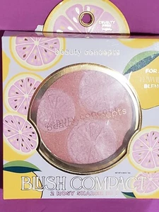 Beauty Concepts XL BLUSH COMPACT 2-ROSY SHADES 16g / 0.56 oz Compact NIB - Picture 1 of 2