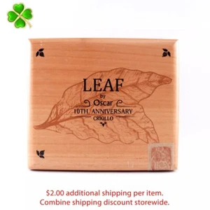 Leaf 10th Anniversary Criollo Empty Wood Cigar Box 7.75" x 6.75" x 4.75" - Picture 1 of 12