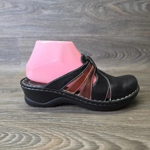 Josef Seibel Mules Clogs Womens Size 38 US 7-7.5 Brown Leather Slip On Shoes - Picture 1 of 17