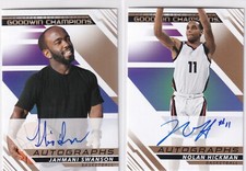 2022 Upper Deck Goodwin Champions Nolan Hickman Jahmani Swanson Auto (x2)