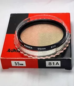 Bower 55mm 81A 81-A 81 A Warming Light Balancing Glass Lens Filter Japan 55 mm - Picture 1 of 5