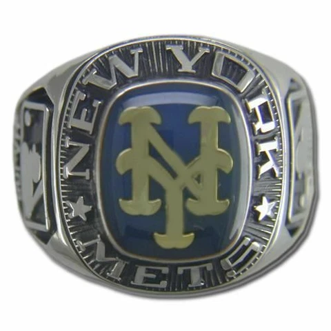 New York Mets Classic Silvertone MLB Ring Cover