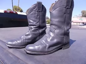 Distressed Cuts Gray Justin Ropers Western Cowgirl Cowboy Boots Ladies Sz 5.5 C - Picture 1 of 9