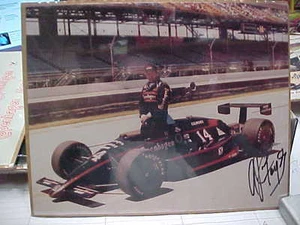 A J FOYT COPEHAGEN #14 INDY 500 PHOTO WRAPED OVER CARD PHOTO LQQK  - Bild 1 von 1