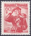 Austria 1948 Mnh - Stamp (Provincial Costumes) Michel 905 Gibbons 1120 ***