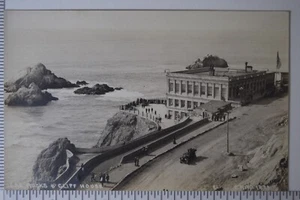 SEAL ROCKS & CLIFF HOUSE SAN FRANCISCO CA OLD CARS REAL PHOTO POSTCARD 618 - Picture 1 of 2
