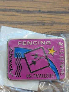 Schnucks US Olympic Festival '94 Fencing Pin Lapel Enamel F8 - Picture 1 of 1