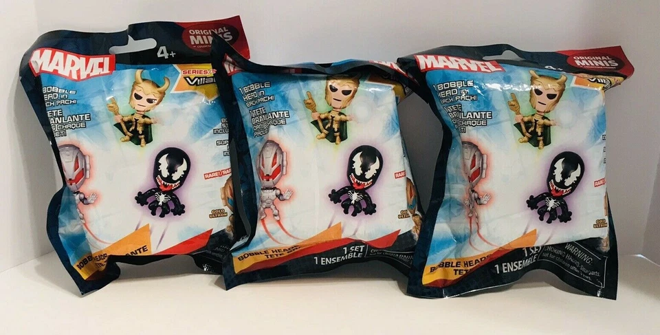 2x Marvel Original Minis Series 1 Blind Bag Villains Bobble Head