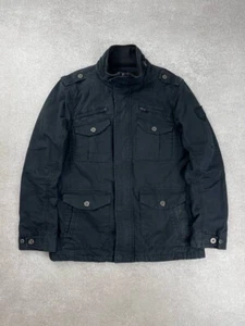 Men’s Vintage Schott M65 Type Garment Jacket Black Size L - Picture 1 of 19